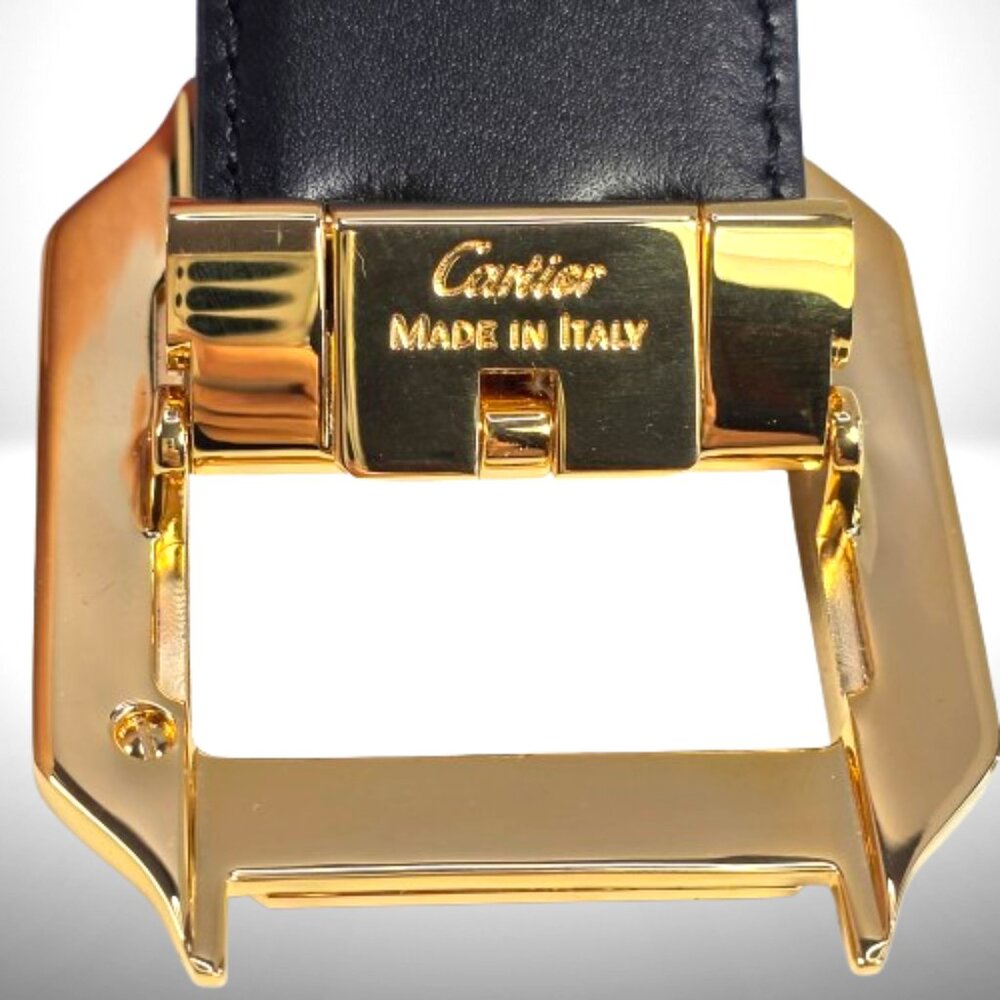 Cartier Santos-Style Belt – Gold Buckle – 40mm - Picture 6 of 9